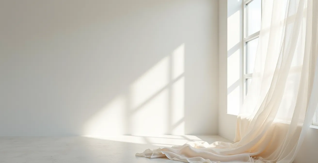 Vue détaillée de la technique de superposition collant voile et micro-résille